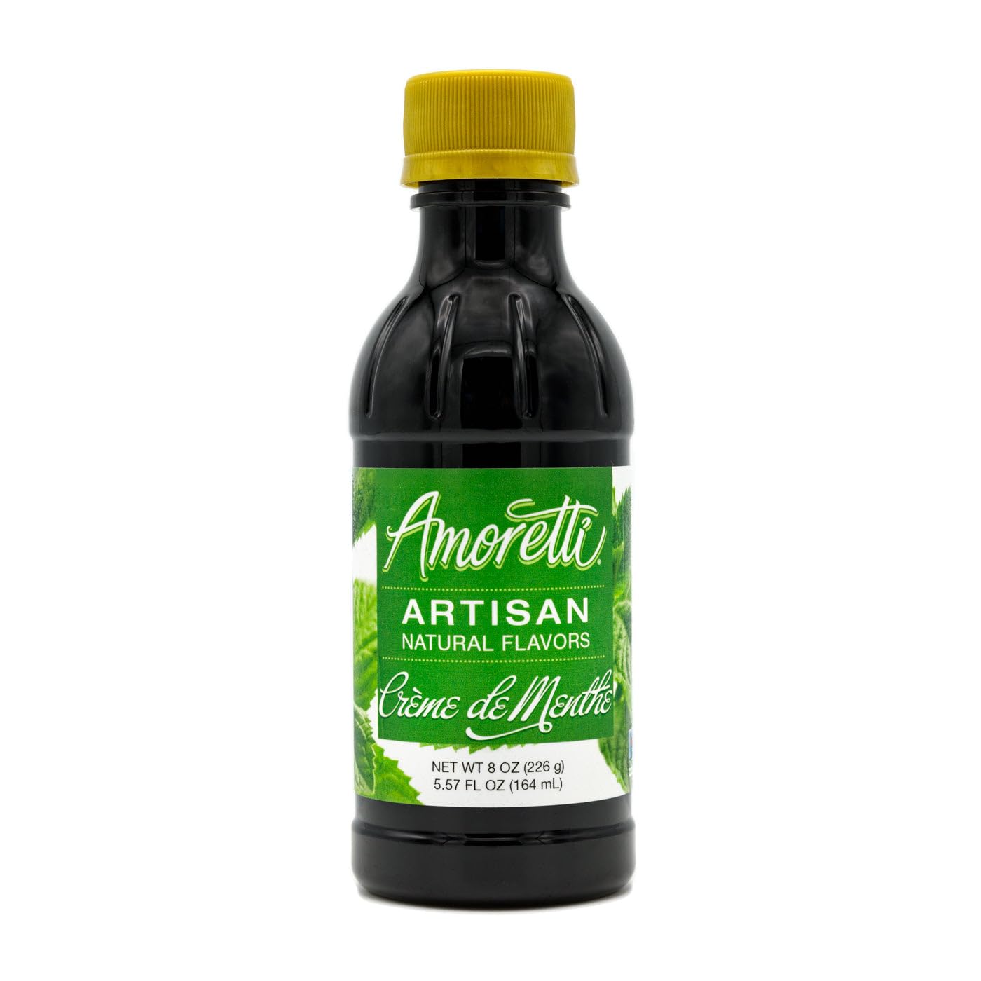 Amoretti - Natural Creme De Menthe Artisan Flavor Paste, 8 oz, Perfect For Ice Cream, Beverages, Cakes, and more, Preservative Free, Vegan, Gluten