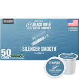 Black Rifle Coffee Company Silencer Smooth, 50 Count, Light Roast K Cups - Single Serve K Cups Coffee Pods - Kcup Pods Compatible with Keurig 1.0