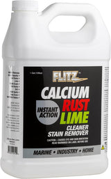 FLITZ Calcium, Rust, & Lime Remover - 1 Gallon Bottle of USA-Made Limescale Remover for Toilets, Showers, and More - Powerful Spray that Instantly