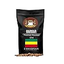 Revocup Ethiopian Harrar Whole Bean Coffee 12oz Single Origin, Natural Process, Specialty Grade Medium Roast, Mocha & Chocolate Flavors, USDA