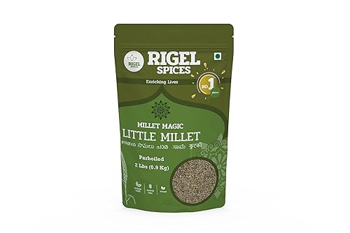 Rigel Spices | Little Millet | 2lbs resealable pack | Samai | Non GMO | Gluten Free | Rich in fiber