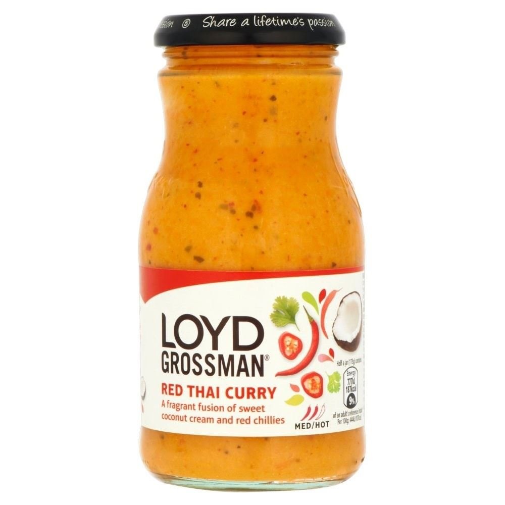 Loyd Grossman Red Thai Curry Sauce (350g) - Pack of 2