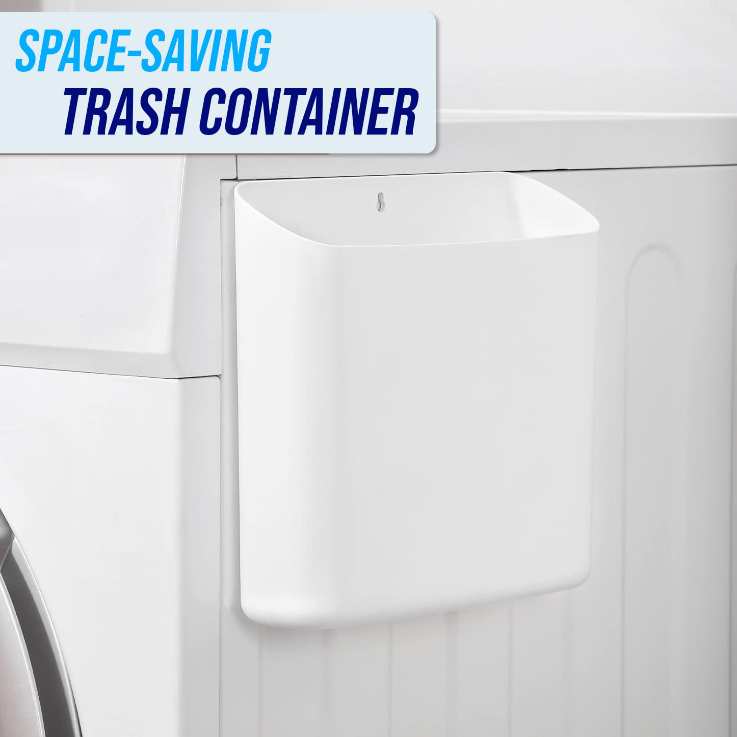 Simplation Magnetic Lint Bin for Laundry Room Storage, Lint Holder Bin, Plastic Lint Trash Can for Laundry Room