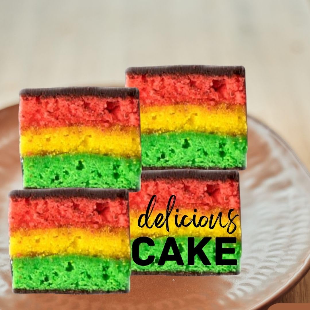 Rainbow Cookies [12 Count] - Thanksgiving Gifts, Petit Fours | Holiday, Christmas Food Gifts for Women, Men, Colleagues & Friends | Kosher & Nut Free