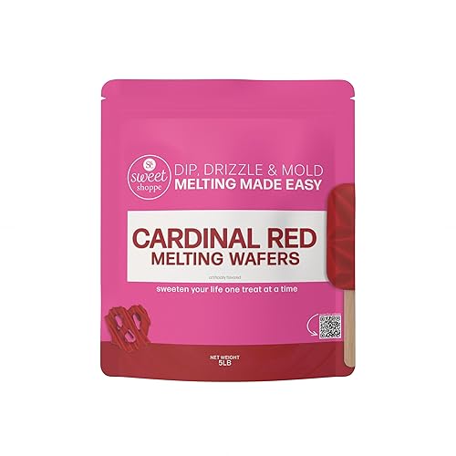Sweet Shoppe Cardinal Red Melting Wafers, 5 pounds