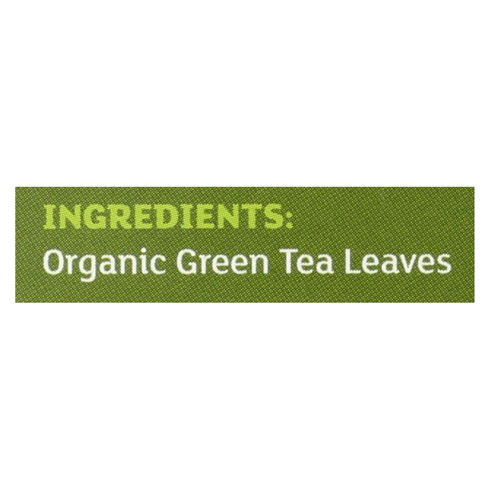 Equal Exchange Organic Green Tea - 20 bags per pack -- 6 packs per case.