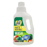 Fit Organic Soaker Produce Wash - USDA Certified Organic & Kosher Fruit and Vegetable Cleaner - Removes Surface Contaminants - Family & Pet Safe