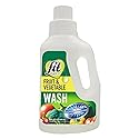 Fit Organic Soaker Produce Wash - USDA Certified Organic & Kosher Fruit and Vegetable Cleaner - Removes Surface Contaminants - Family & Pet Safe