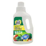 Fit Organic Soaker Produce Wash - USDA Certified Organic & Kosher Fruit and Vegetable Cleaner - Removes Surface Contaminants - Family & Pet Safe