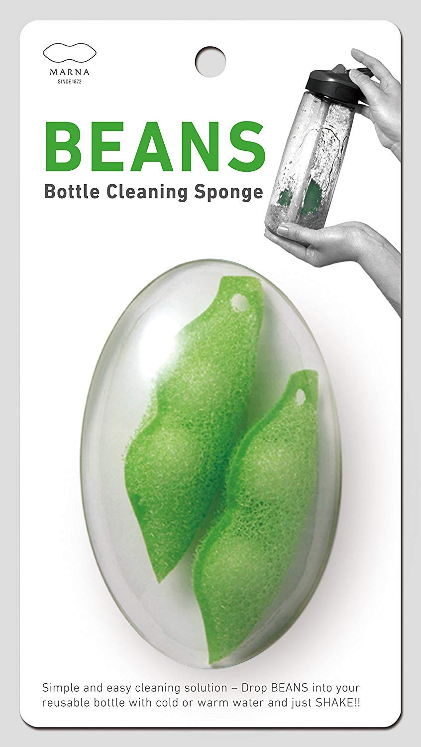 Beans-Shaped Bottle Cleaning Sponge (Set of 2)
