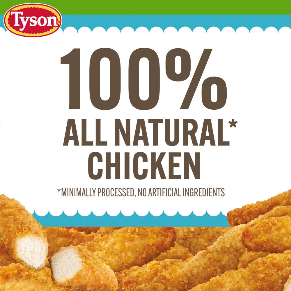 Tyson Lightly Breaded Chicken Strips (Frozen), 1.25 Lb Bag
