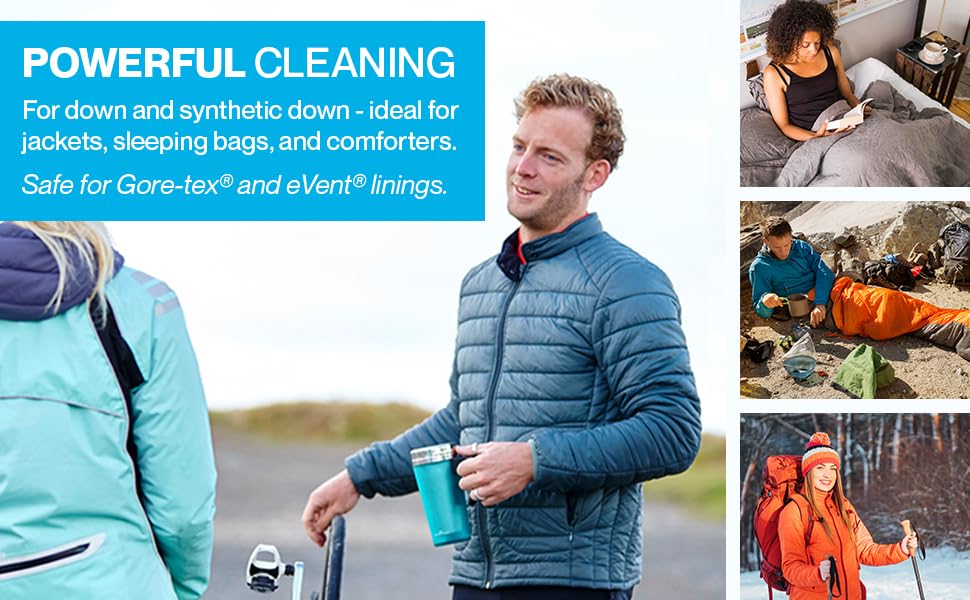 Grangers Down Care Kit with Wash + Repel for Down 2 In 1 (10 oz) and 3 Reusable Dry Balls To Restore Down Loft"