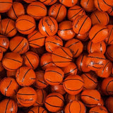 Foiled Solid Milk Chocolate Basketballs - Premium Chocolate Sports Balls - 2 Lb Bag - Approx 166 Pcs