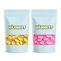 BUBS Swedish Candy 2-Pack - Strawberry Pomegranate & Banana Toffee Sweet Ovals - 2 Bags, Each 1/2 LB (1 LB Total) - Vegan, Gelatin-Free Swedish Mix By