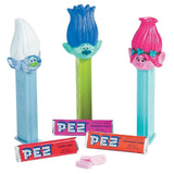 Fun Express - Trolls Pez Dispensers for Party - Edibles - Hard Candy - Dextrose - Party - 12 Pieces