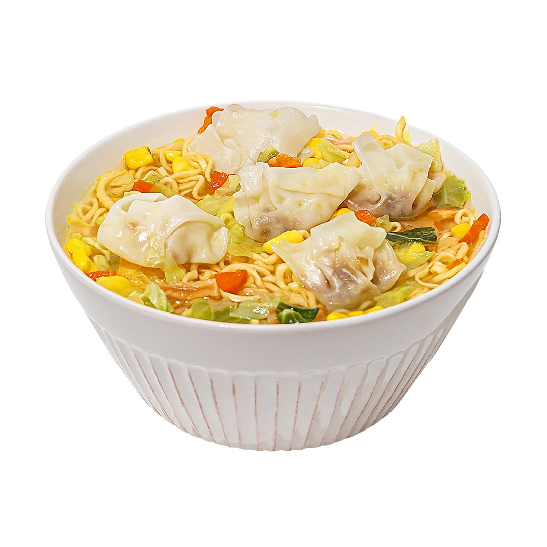 Maruchan Wonton Ramen Bowl, Chicken Flavor - Japanese-Style Instant Noodle Soup, Microwaveable Easy Meal - 3.69 Oz. (6 Pack)