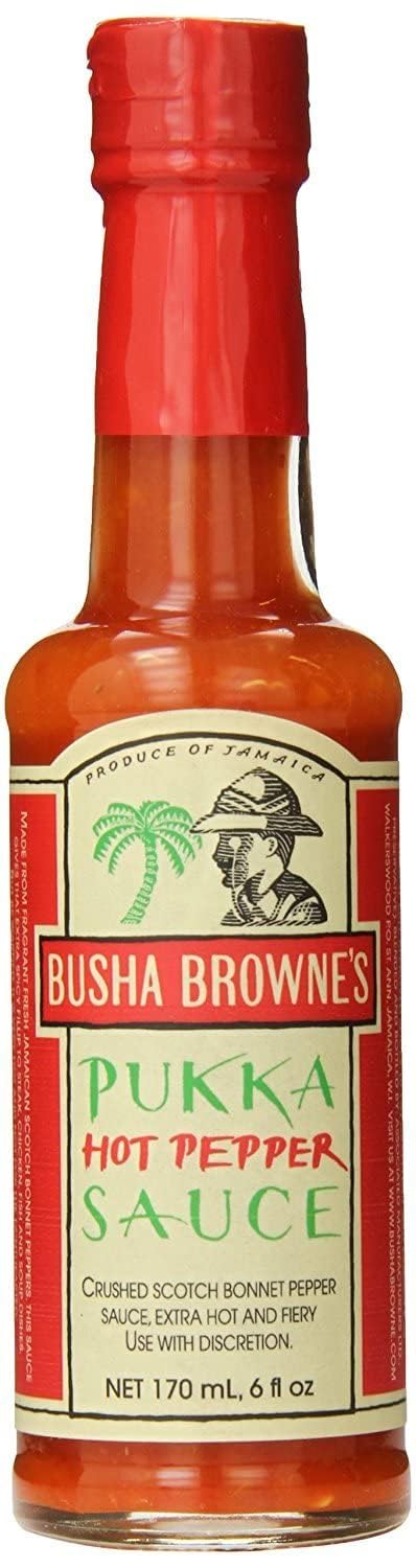 Busha Browne's Hot Pepper Pukka Sauce 5oz (Pack of 3)
