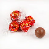 Valentine's Day Candy Gift Tin Large Plastic Tin with Chocolate Milk Chocolate Truffles - Script Heart