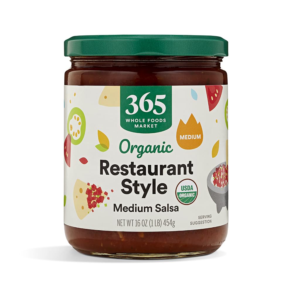 365 By Whole Foods Market, Organic Salsa, Restaurant Style Medium, 16 Ounce