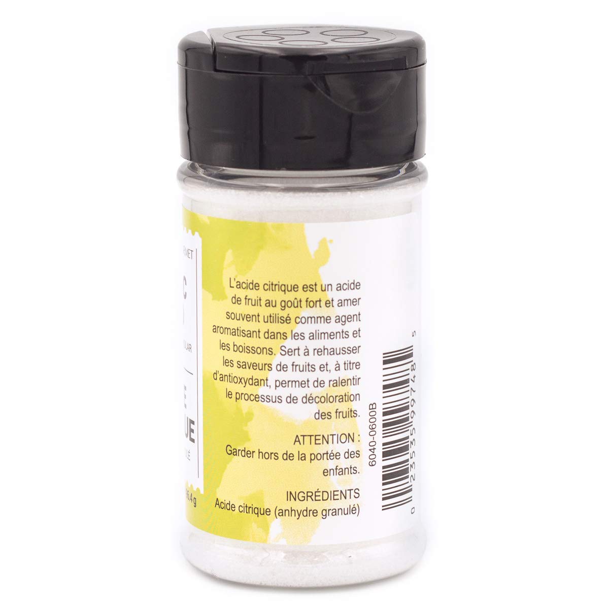LorAnn Citric Acid (Anhydrous Granular) 3.4 ounce Jar
