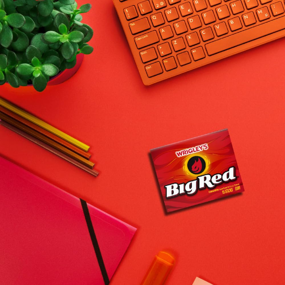 Wrigley's Big Red Cinnamon Gum - 10/15ct Tray