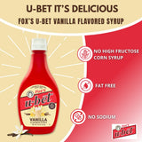 FOX’S U-BET Syrup Bottle - Brooklyn Original Since 1900, Thick, No High Fructose Corn Syrup, Kosher Certified, Fat Free, For Egg Creams, Coffee