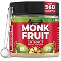 Monk Fruit Sweetener No Erythritol (25X Sweeter Than Sugar) Zero Calories, Zero Glycemic, Non-GMO, No Fillers - Monk Fruit Extract (7% Mogroside V) by