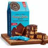 For Noshers Only - Peanut Butter Bites - Kosher Dairy Free Vegan Gluten Free Chocolate Peanut Butter Crispy Rice Treats - Vegan Dessert, Sweet Snack
