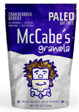 McCabe's Paleo Granola | Naturally Sweetened, All Natural, Non GMO, Gluten Free, Keto (Cran Bedrock Berries - 8 oz)
