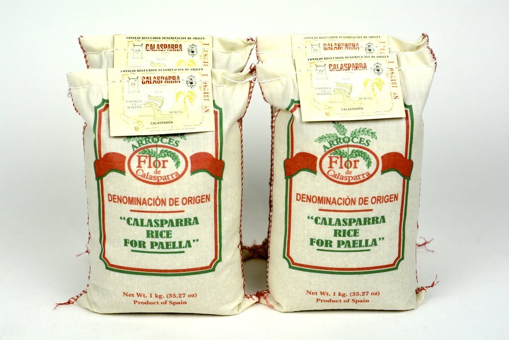 Flor de Calasparra-Calasparra Rice For Paella 1kg(35.27oz) Case of 3 Units - Wholesale