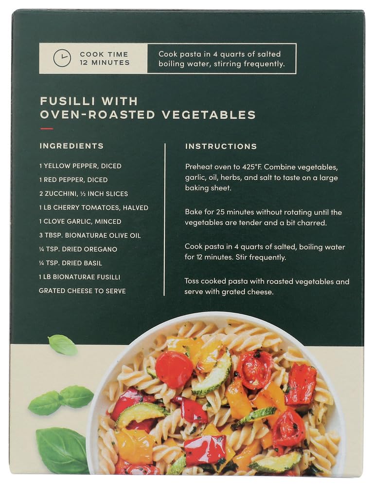 Organic Pasta Fusilli, 16 Oz - 12 Per Case.