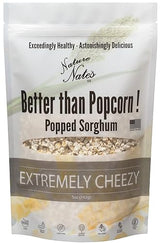 Nature Nate's Extremely Cheezy Popped Sorghum, 5 oz, Popcorn Alternative, Gluten Free Snacks, Celiac-Friendly, Healthy Snacks, Made In USA, Single Bag