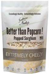 Nature Nate's Extremely Cheezy Popped Sorghum, 5 oz, Popcorn Alternative, Gluten Free Snacks, Celiac-Friendly, Healthy Snacks, Made In USA, Single Bag