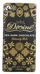 Divine Fairtrade Dark Chocolate - 70% Cocoa (100g)