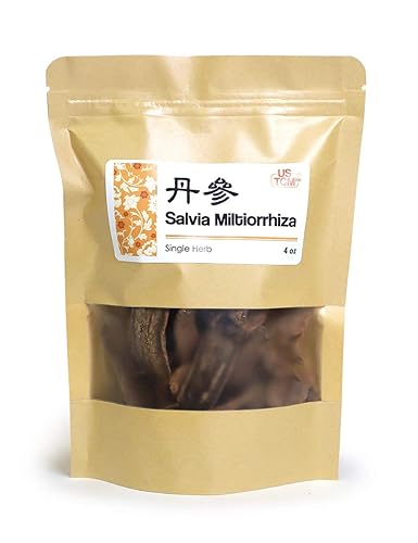 NEW PACKAGING Salvia Miltiorrhiza Red Sage Roots Dan Shen Danshen ?? 4 Oz.