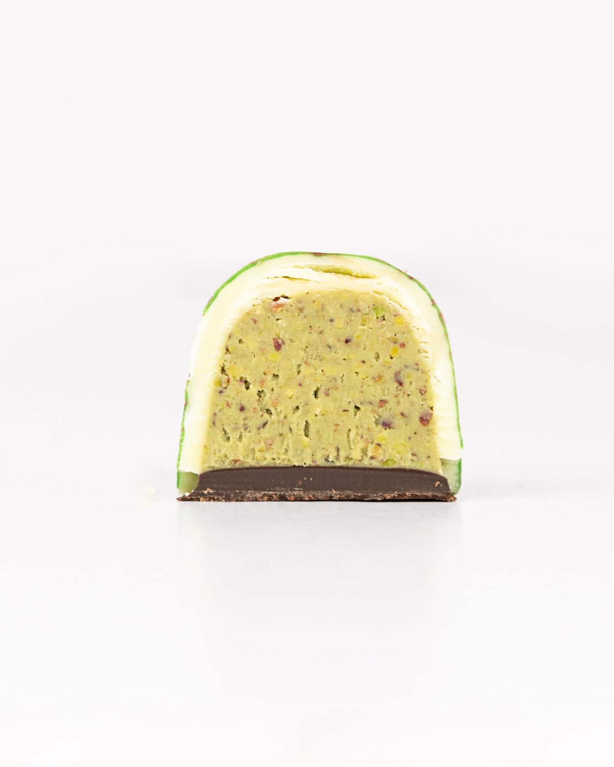 OMNIYA Delicacy Chocolate Galaxy Bonbon (7.5 oz) Crystal Green Crème Pistachio 12 Pcs - Handcrafted Belgian White Chocolate Bonbon Filled