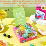 Japanese Kohakutou Amber Candy - 2 Pack (160g) | Edible Crystal Gems, Gluten-Free, Crunchy Outside & Gummy Inside, Mixed Fruit Flavors, Unique ASMR