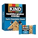 KIND Healthy Grains Energy Bars, Dark Chocolate Chunk, Gluten Free, Healthy Snacks, 21g Whole Grains, 10 Count