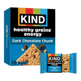 KIND Healthy Grains Energy Bars, Dark Chocolate Chunk, Gluten Free, Healthy Snacks, 21g Whole Grains, 10 Count