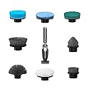 Leebein Electric Grill Brush for Outdoor, 2026 Upgraded BBQ Grill Cleaner with 3 Heads, 3-Speed & Angle Adjust Cordless Rotary Grill Brush, 150Mins