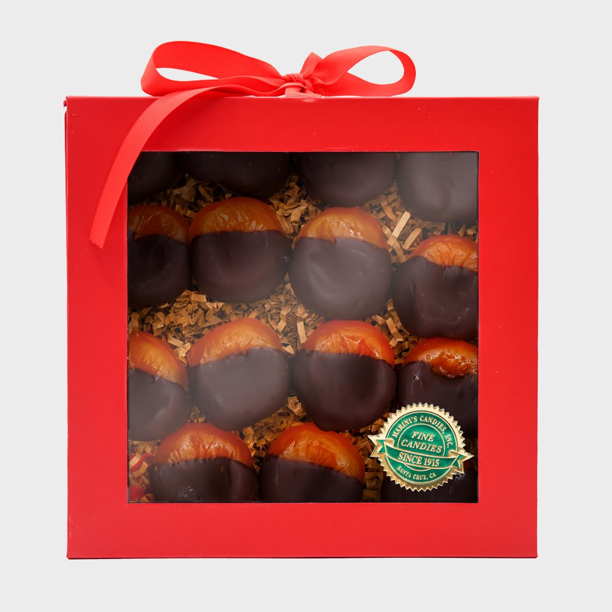 Marini's Candies Chocolate Dipped Glazed Apricots