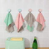 BASICGOLDYAO 10 Pack Soft Kitchen Dish Cloths,No Odor Kitchen Dish Towels Reusable Household Cleaning Cloths Dry Quickly Free Nonstick Oil