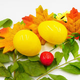 CNAFGBGG Plastic Easter Eggs Fillable Surprise Chocolate Assortment DIY Toys for Kids Easter Theme Party Favor 12PCS.