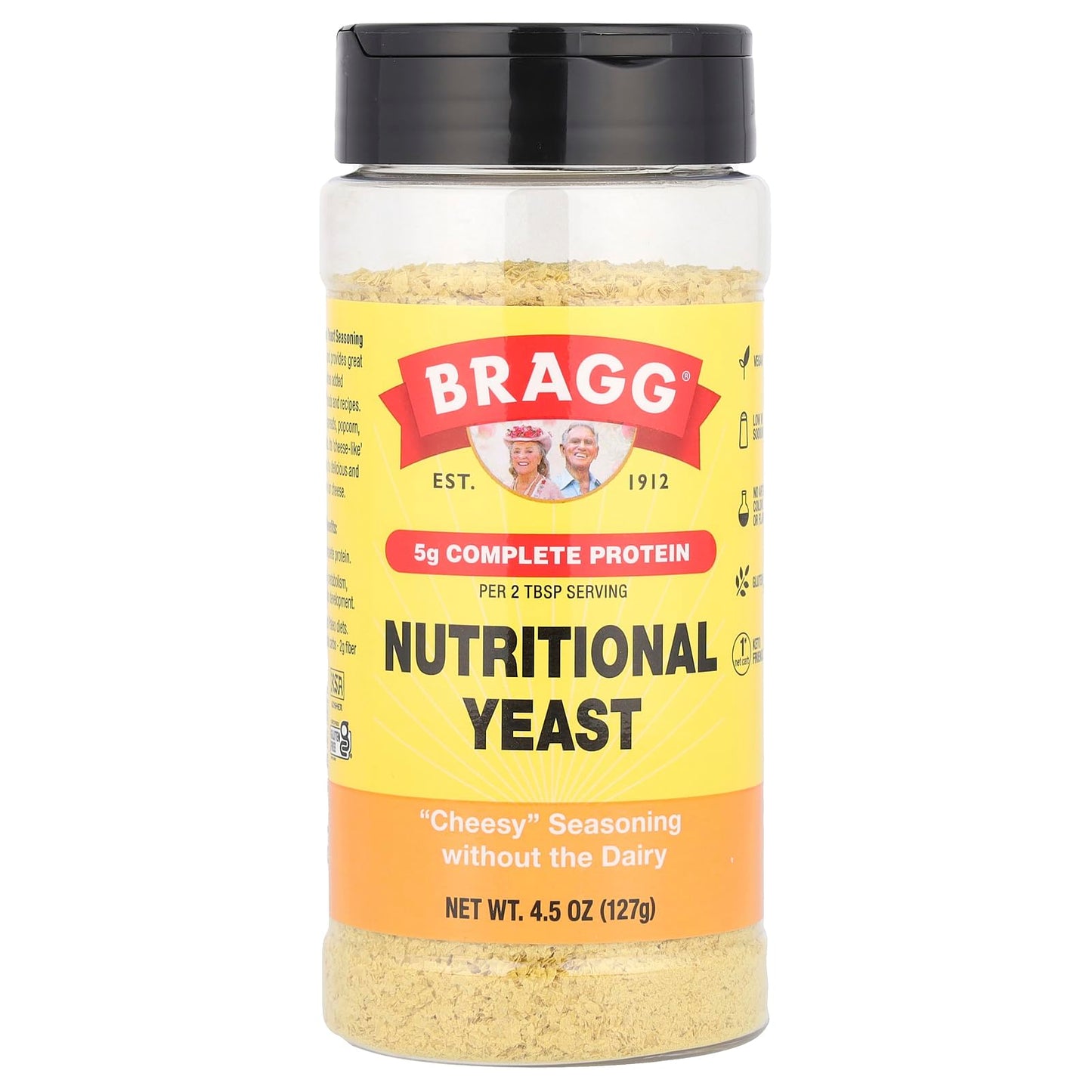 Bragg Nutritional Yeast Seasoning, 4.5 Oz (Pack Of 3)