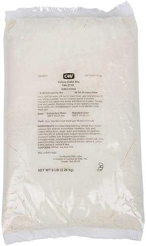Continental Mills Yellow Cake Mix, 5 Pound -- 6 per case.
