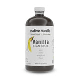 Vanilla Bean Paste - Native Vanilla - All Natural Pure Vanilla Bean Paste - Made with Organic Agave Syrup - For Cooking, Baking & Desserts - 100%