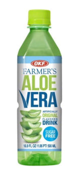 OKF Farmers Aloe Drink, Sugar Free, 16.9 Fl Oz ( PACK OF 20)
