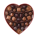Russell Stover Valentine's Assorted Milk & Dark Chocolate Red Foil Heart Gift Box, 15.05 oz. (26 pieces)