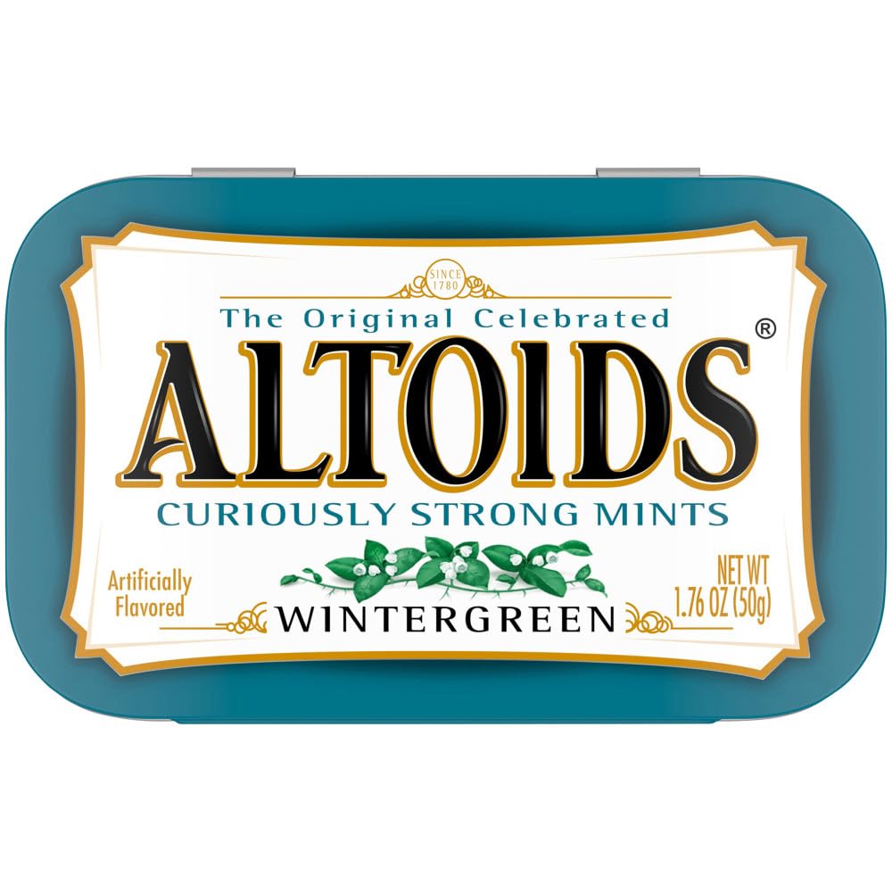 Altoids Wintergreen Mints Singles Size 1.76-Ounce Tin
