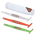 Gomake Vinyl Wrap Stick Magnet Micro Squeegee for Vinyl Car Wrapping Flexible Mini Squeegee Stick Curves Slot Tint Tool Set with Different Hardness